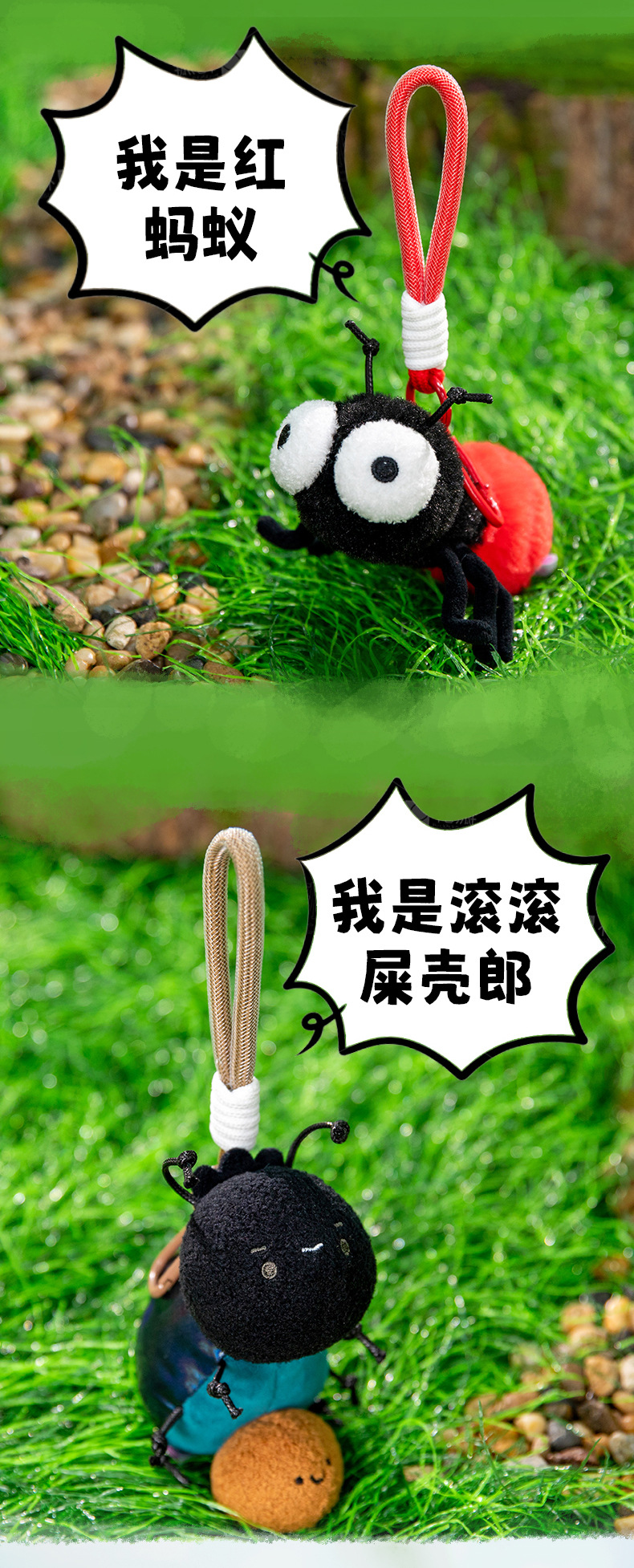 Insect plush hanging figurines, funny and fun, mosquitoes, flies, moths, mantises, realistic animals, in stock, trendy toys, wholesale pic 6
