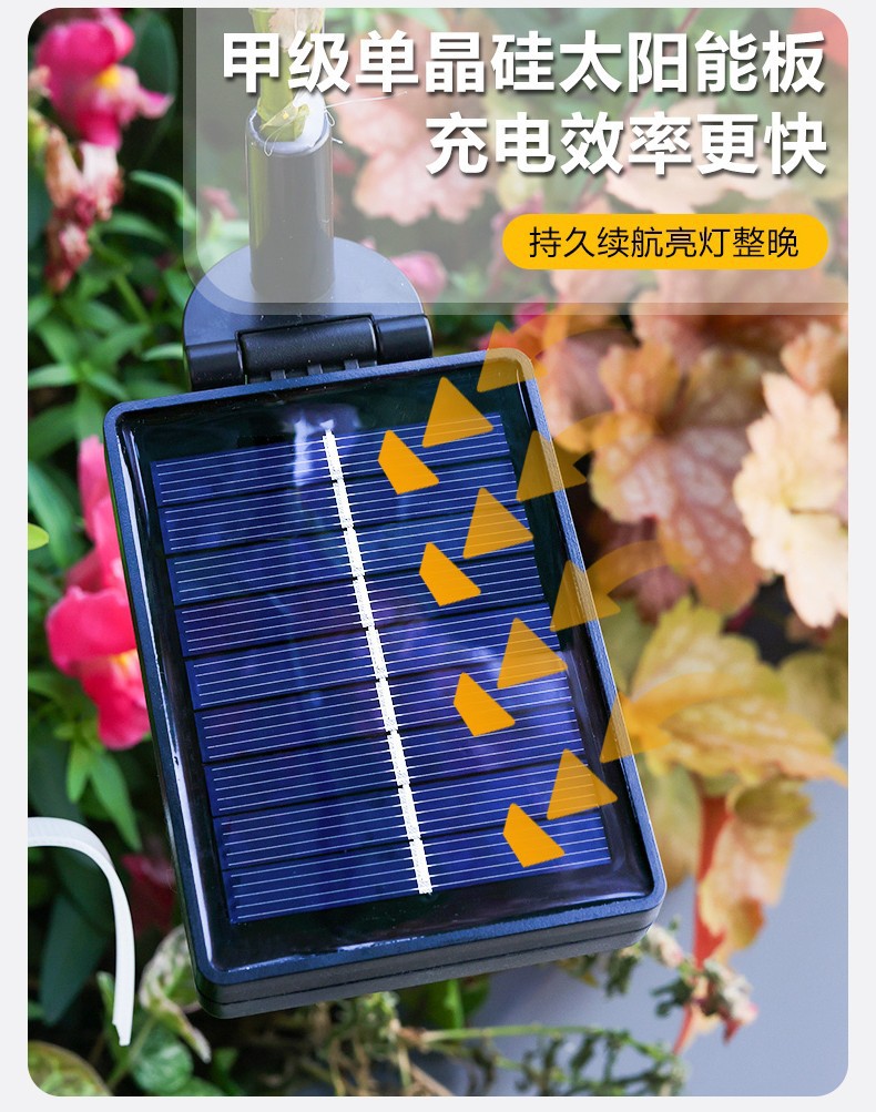 New solar-powered garden lamp, outdoor waterproof garden balcony decoration and landscaping, outdoor ground lawn hydrangea lamp pic 3