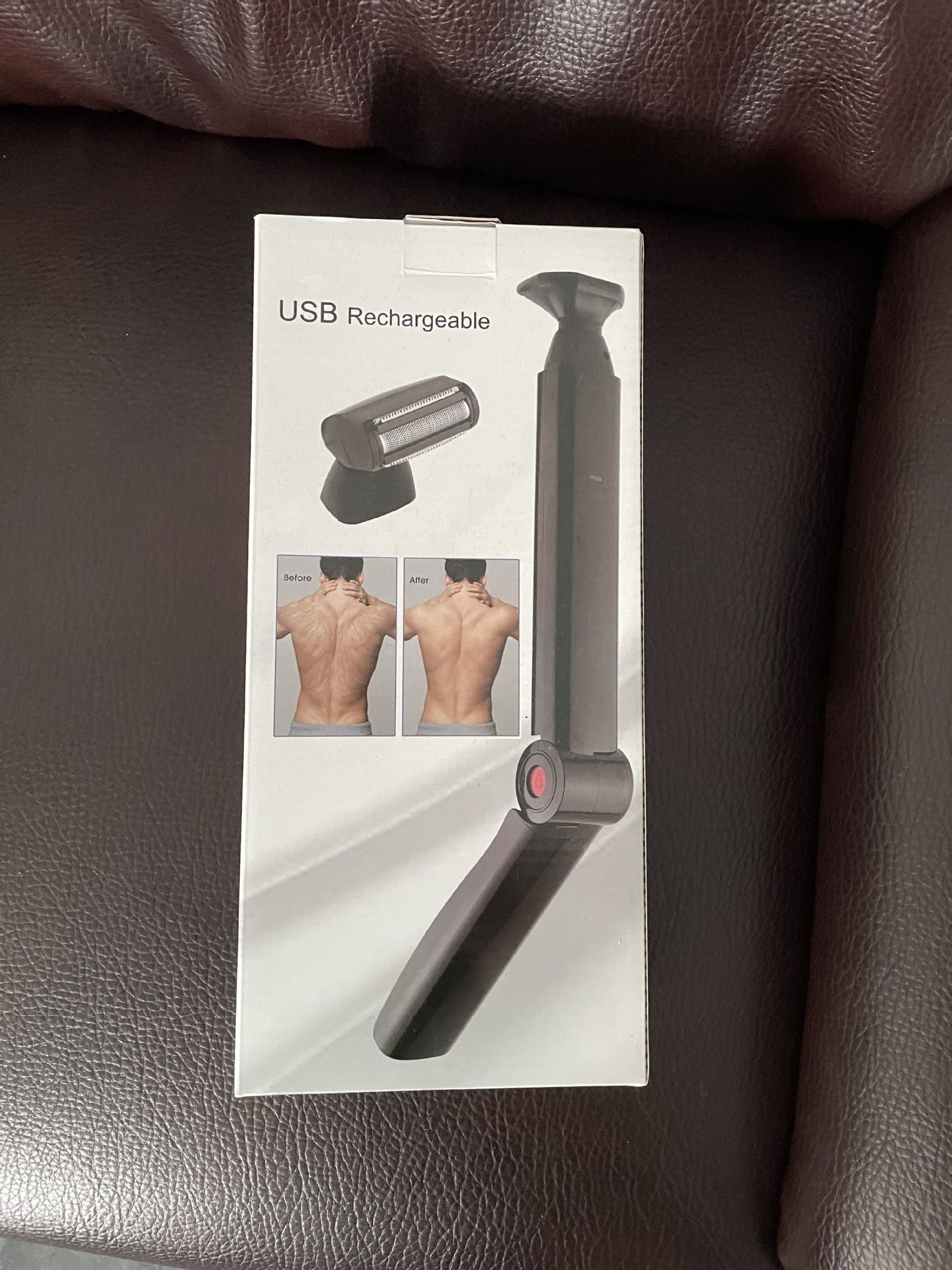 跨境新品USB充电背部剃毛器双头背部脱毛器电动剃须刀背部刮毛器详情7