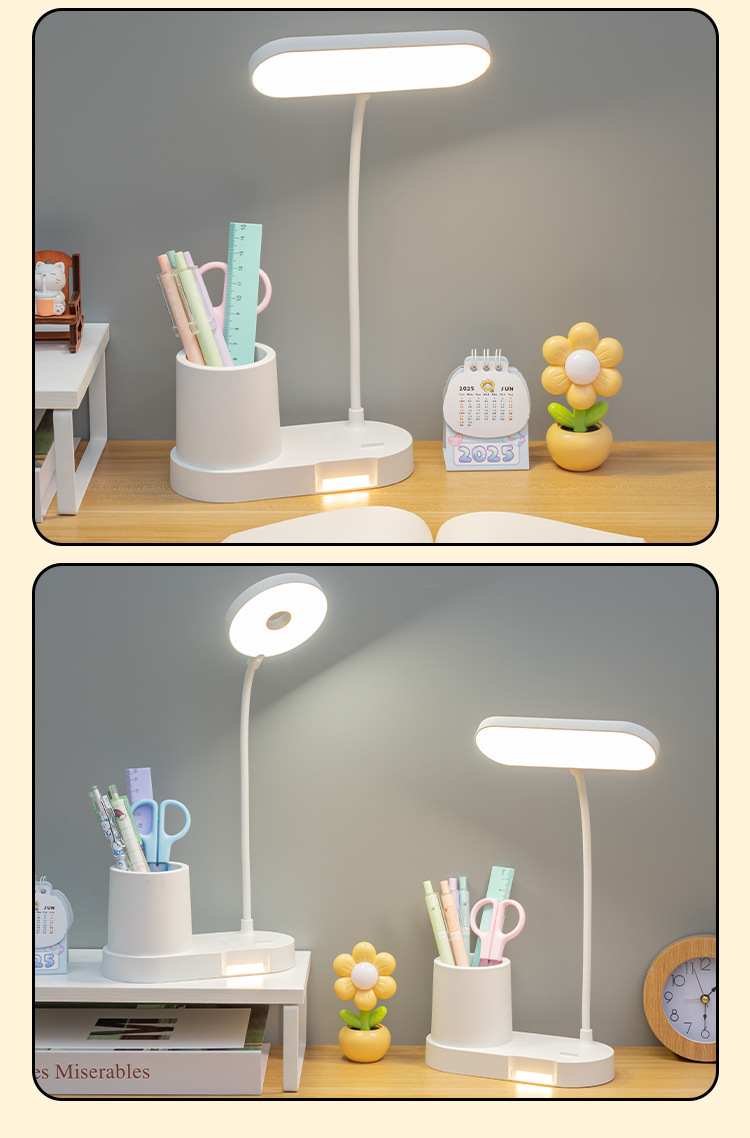 Desk lamp for study, eye protection, doing homework, plug-in charging model for study, bedside in dormitory, high-end style for setting up a stall in bedroom pic 38