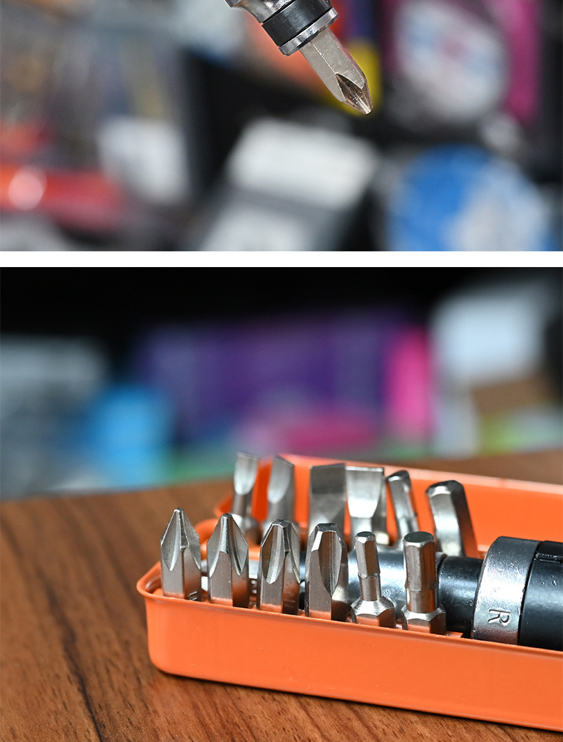 The manufacturer supplies 14-piece sets of impact screwdriver head kits, screwdriver sets, iron boxes, chromium-vanadium steel tool sets pic 27