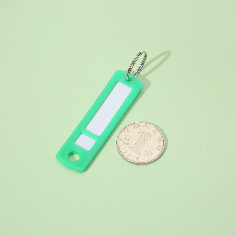 热销彩色塑料PP钥匙扣标记行李标签牌宾馆酒店号码分类钥匙牌批发详情6