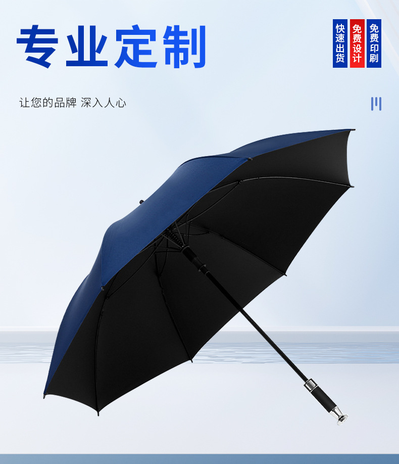 雨伞自动大号男士直杆长柄伞批发弯柄高尔夫伞印刷logo礼品广告伞详情2
