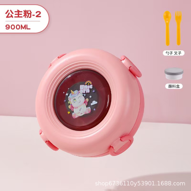 Dipping sauce dish lunch box, office worker compartments lunch box, portable sealed lunch box for children and primary school students, lunch box pic 6