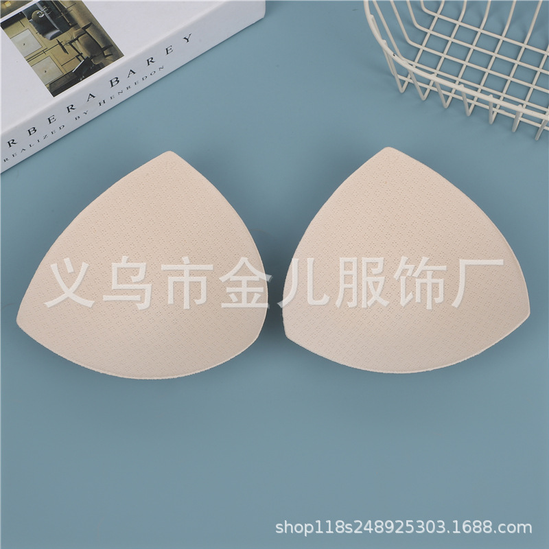 三角形泳装胸垫瑜伽服海绵胸垫婚纱礼服海绵透气插片厂家直销详情7