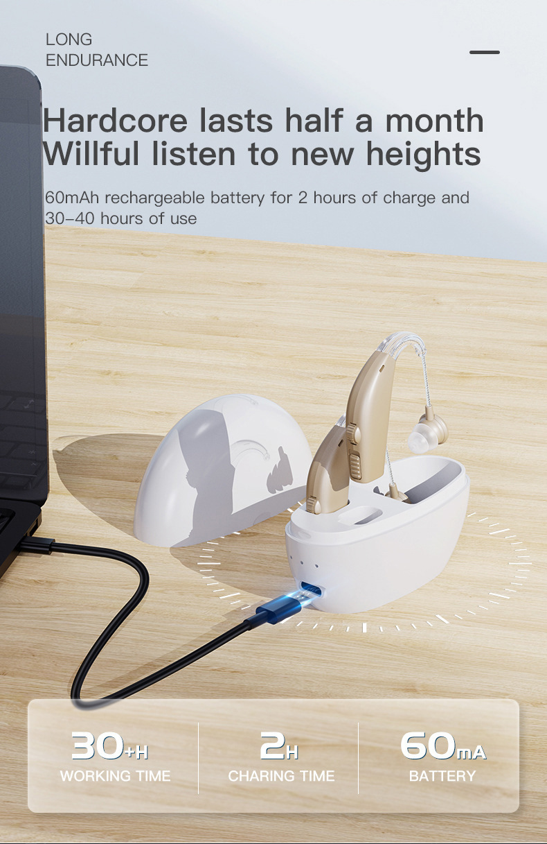 Wholesale of cross-border elderly hearing aids, sound amplifiers and portable power banks pic 5