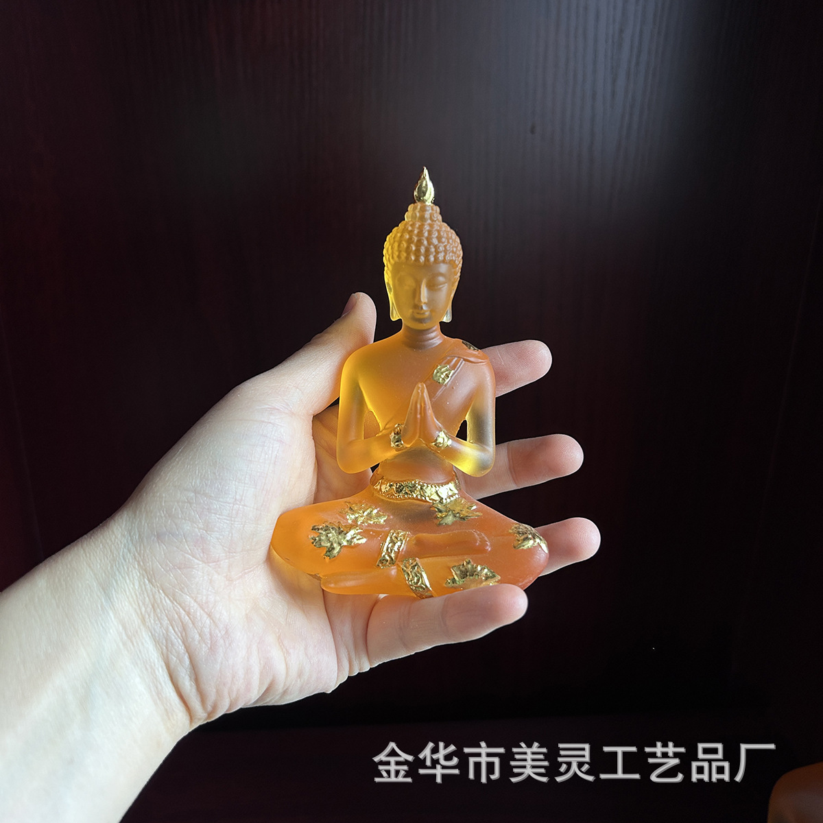 水琉璃佛像合手坐佛跨境热销禅意居家饰工艺品泰式印度佛树脂摆件详情24