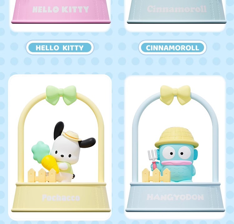 正版三丽鸥午后花园系列diy儿童种植摆件凯蒂猫小盆栽大耳狗批发详情6