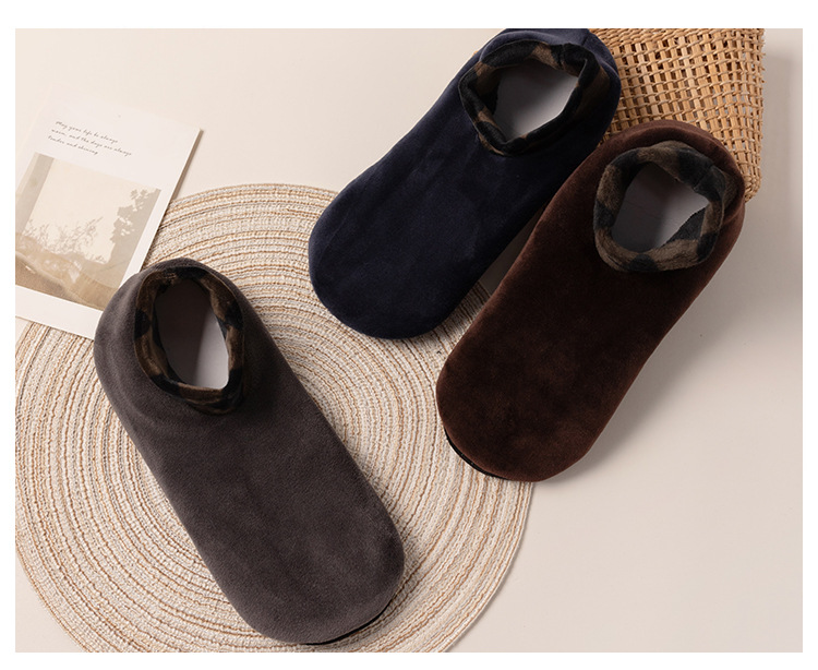 秋冬超柔地板袜成人男士保暖袜套加厚防滑家居室内鞋袜加绒地毯袜详情9