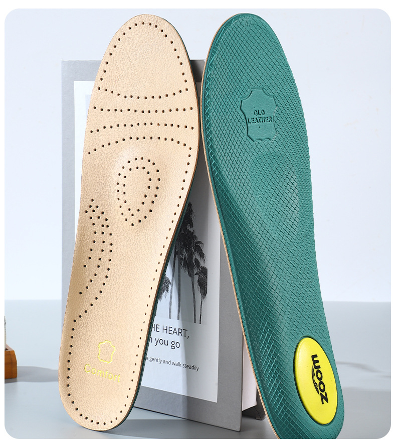 Top layer sheepskin insole, genuine leather, sweat-absorbing, odor-proof, high-elasticity, shock-absorbing, business, casual, comfortable white shoes, Martin boots, sports pic 22