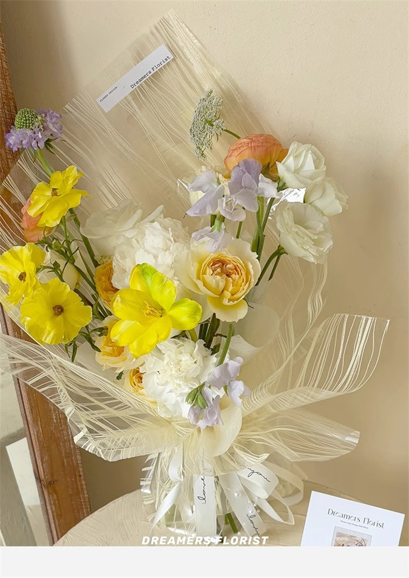 Wholesale of new crystal opp flower packaging, flower wrapping waterproof materials, festival gifts and decorations from Celidia pic 12