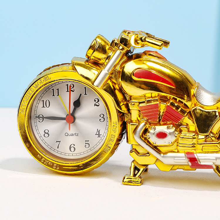 跨境海外版摩托车闹钟学生床头台式钟表创意儿童玩具家居客厅摆件详情10