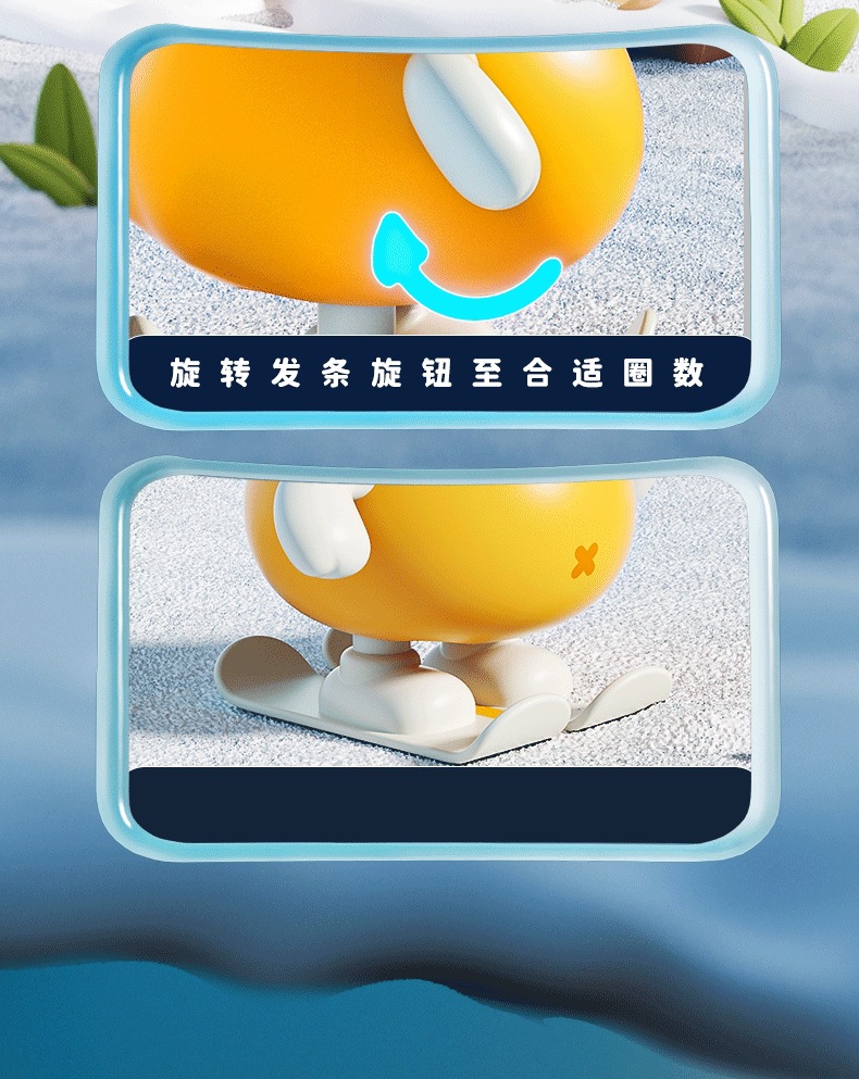 新款儿童发条跳跳鸭上链滑板小鸭子玩具幼儿园礼品批发男孩女孩详情4