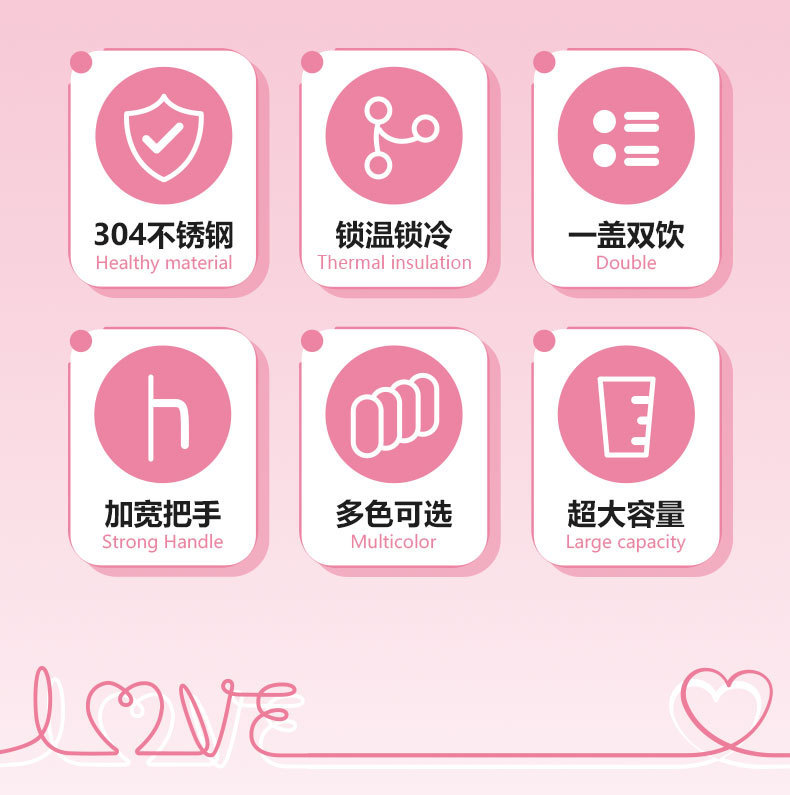 【正版蜡笔小新】新款卡通桌面保温杯保冷冰霸杯高颜值可爱吸管杯详情2