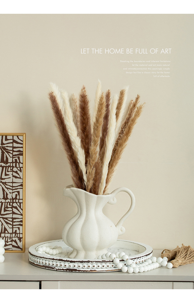 2026 new style white ceramic vase, three or two plastic empty wine bottles, ceramic glass vase, small wine bottles pic 9