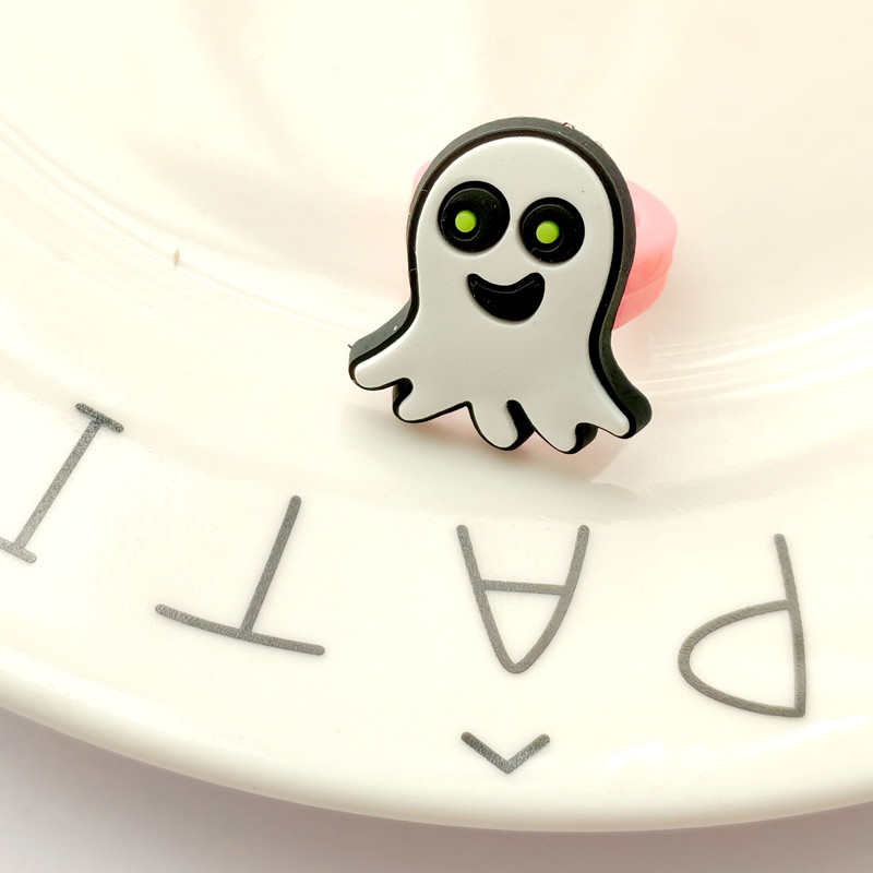 2025新款pvc儿童卡通戒指韩版diy戒子硅胶指环 万圣节节派对戒现详情4