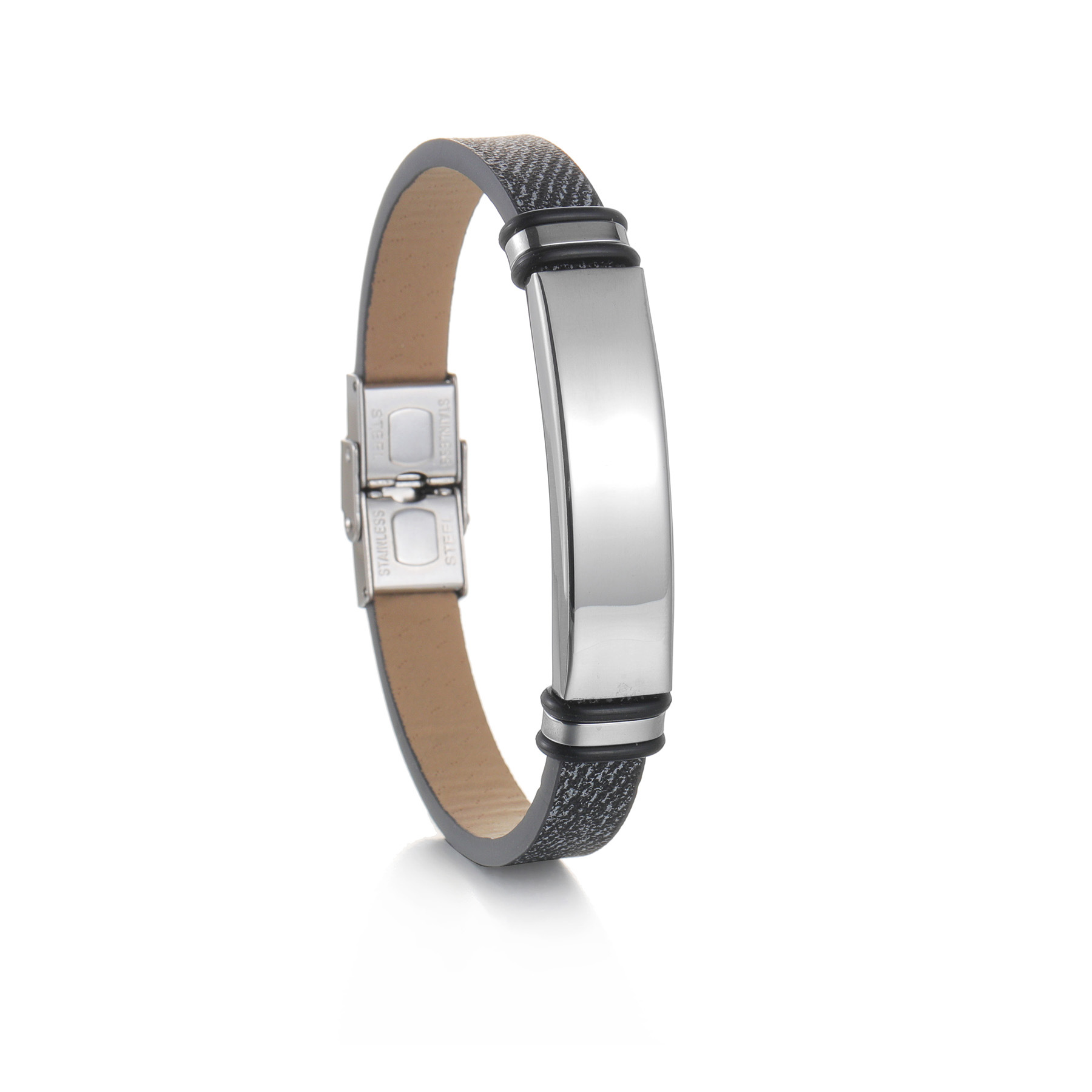 Cross-border Russian bestseller stainless steel smooth laser-engraved couple bracelet, simple and trendy titanium steel sports bracelet pic 6