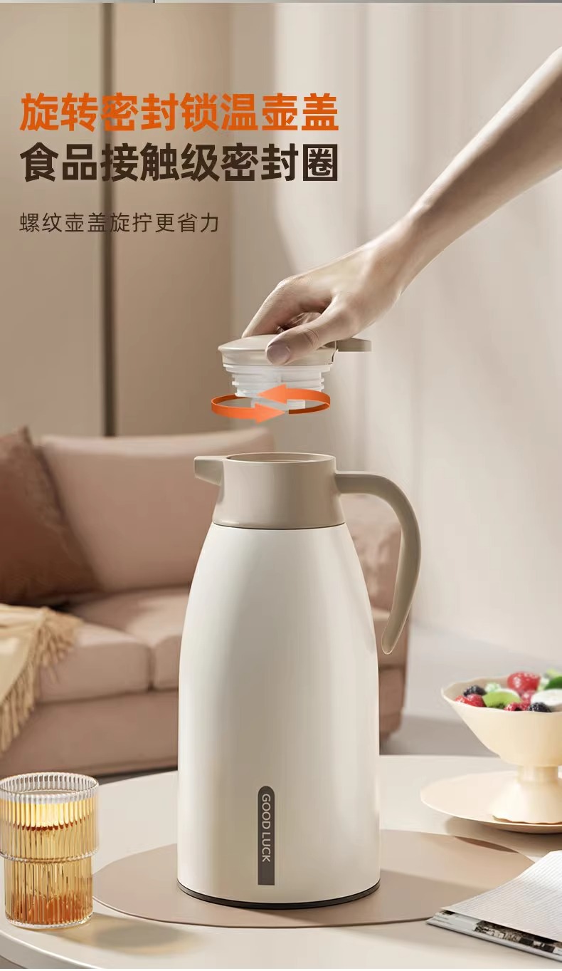 保温水壶家用大容量暖水壶学生宿舍保温瓶玻璃内胆热水瓶大号暖瓶详情8