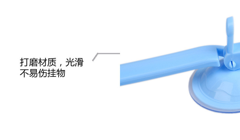 六连吸盘挂钩免打孔卫生间浴室门毛巾挂架挂衣钩厂家直供一件代发详情10