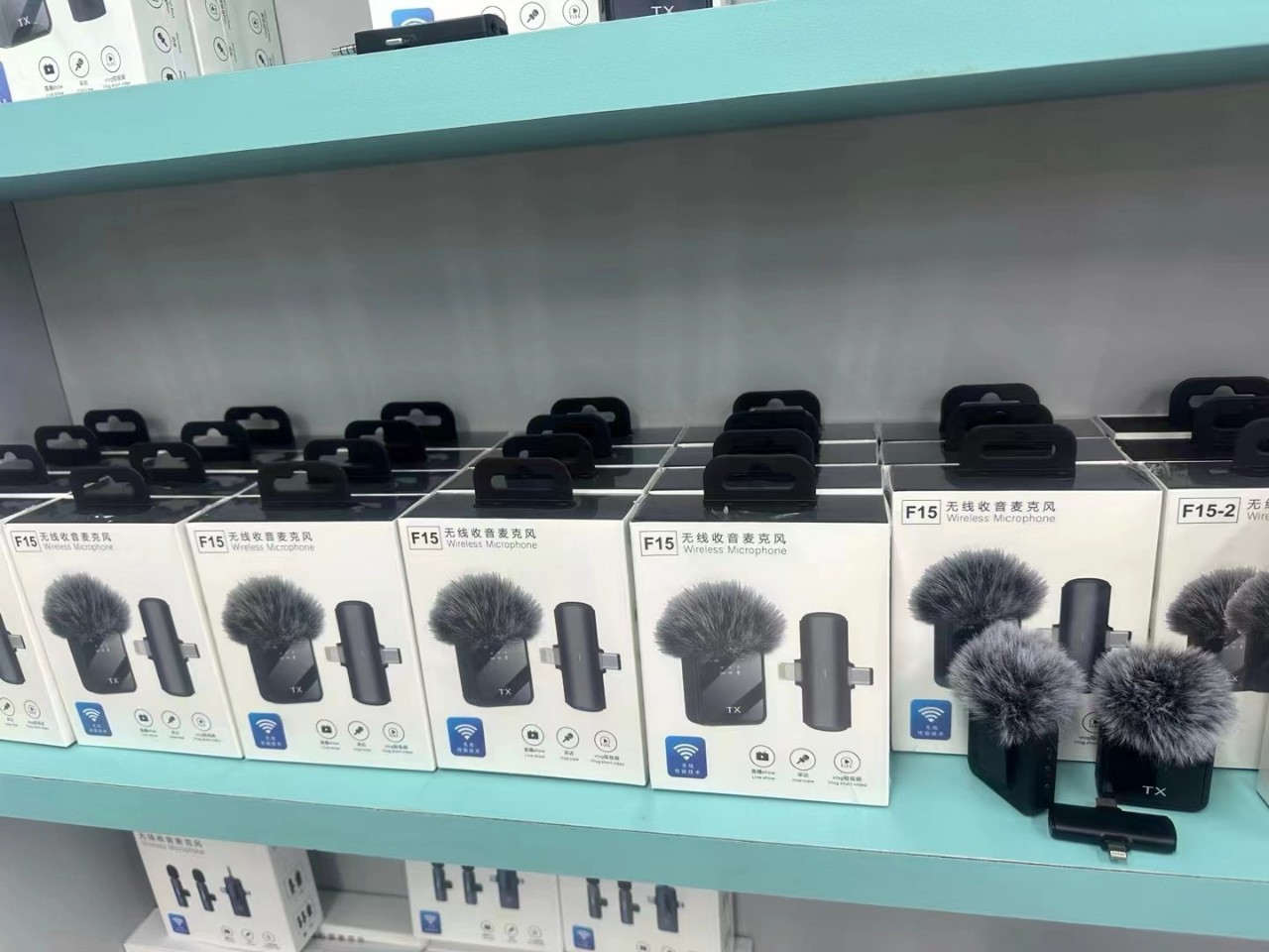 F15二合一F11三合一领夹式无线麦克风户外直播采访录音智能降噪家用影音设备详情10
