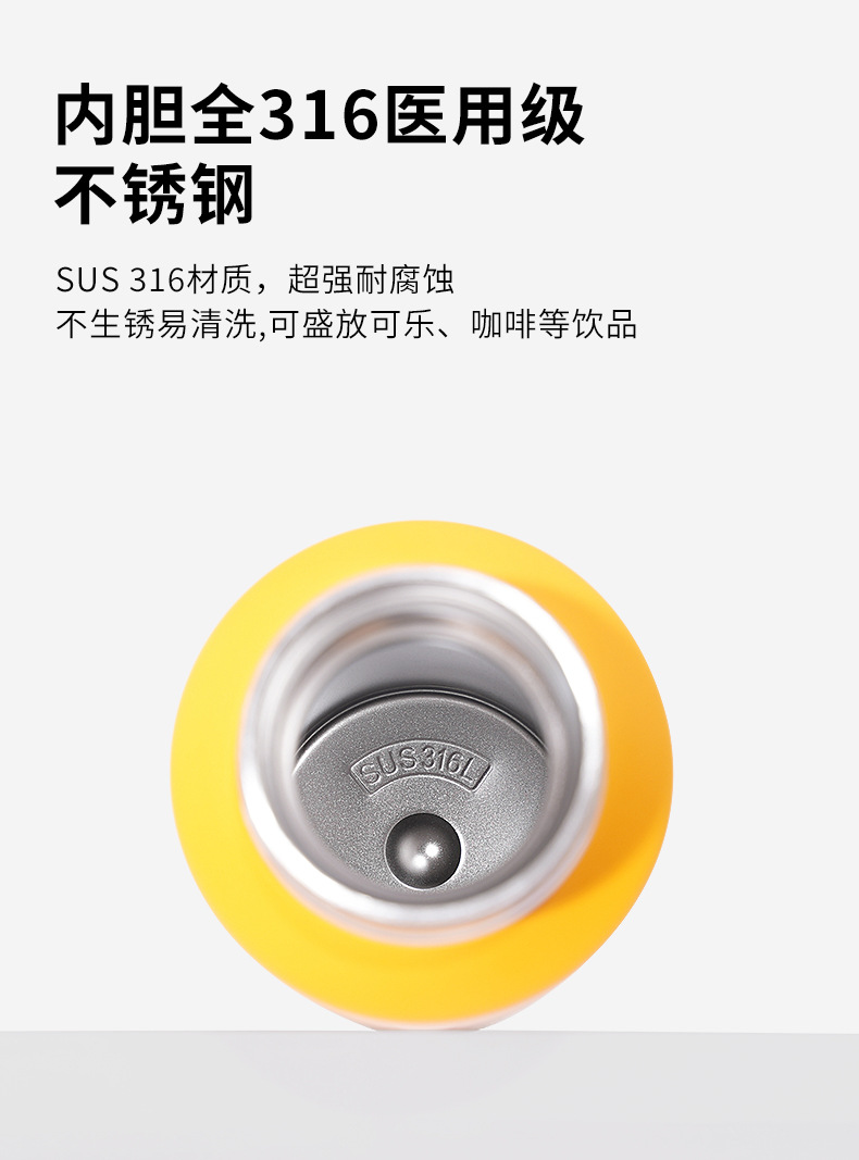 BOBOROOM threaded insulated cup, 316 stainless steel large-capacity water cup, student coffee cup, portable pic 13