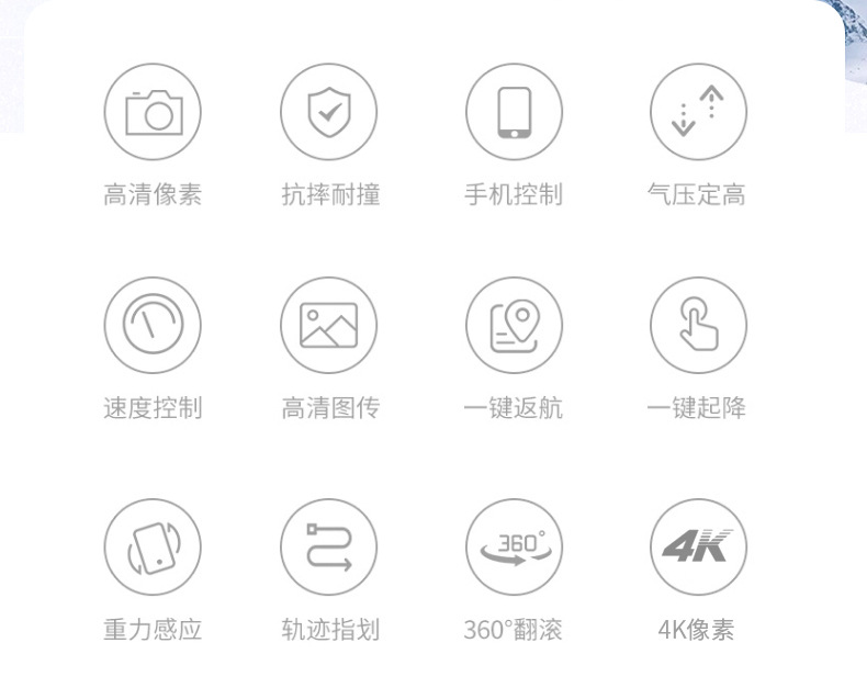 跨境e88无人机8k长续航无刷折叠四轴飞行器高清航拍遥控飞机玩具详情4