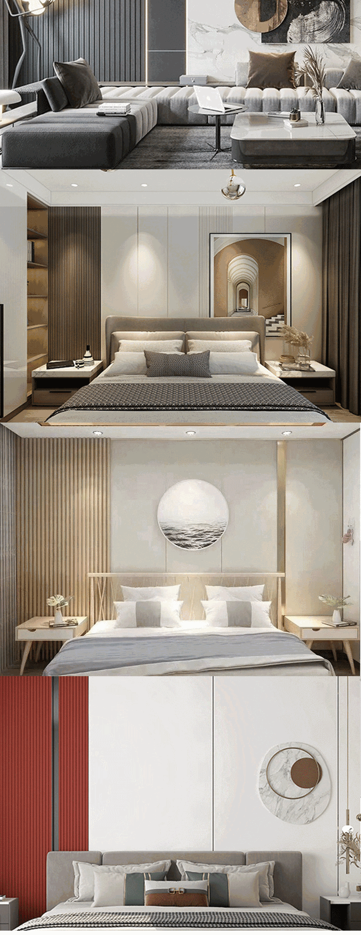 竹木纤维木饰面板免漆护墙板墙面装饰板uv集成墙板装修材料碳晶板详情6