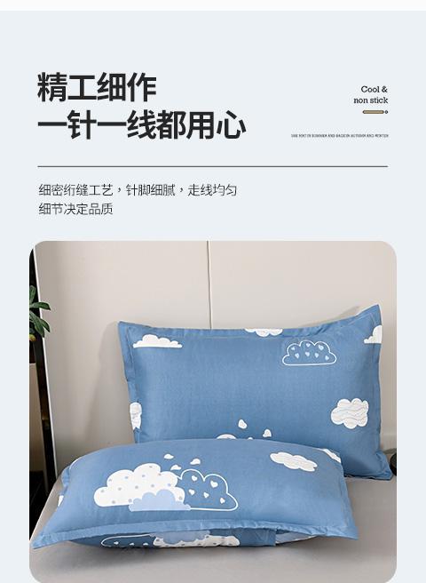 Class A pillow, home neck protection, pure cotton pillow core, hotel dormitory high pillow, non-collapsing pillowcase, cartoon couple set pillow pic 2