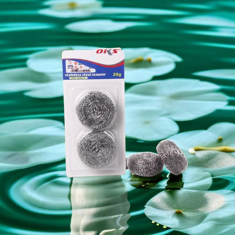 家用钢丝球不锈钢清洁球锅刷洗碗刷钢丝球厨房洗碗清洁球OKS详情3