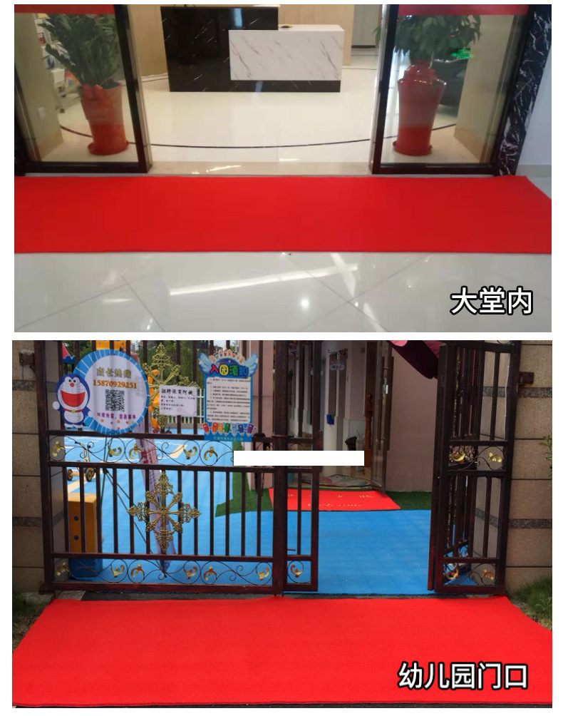 商用门口防水塑料丝圈脚垫耐脏防滑可裁剪入户门地垫家用地毯详情13