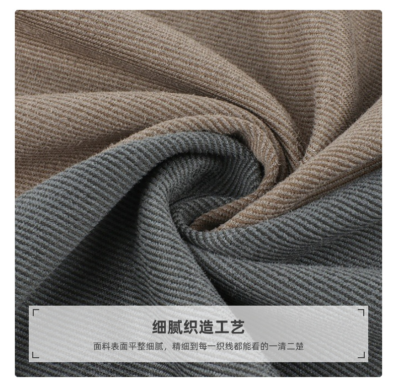 【 Processing and Customization 】 Five-piece twill suede ribbed fabric for spring and autumn hoodie outerwear pic 9