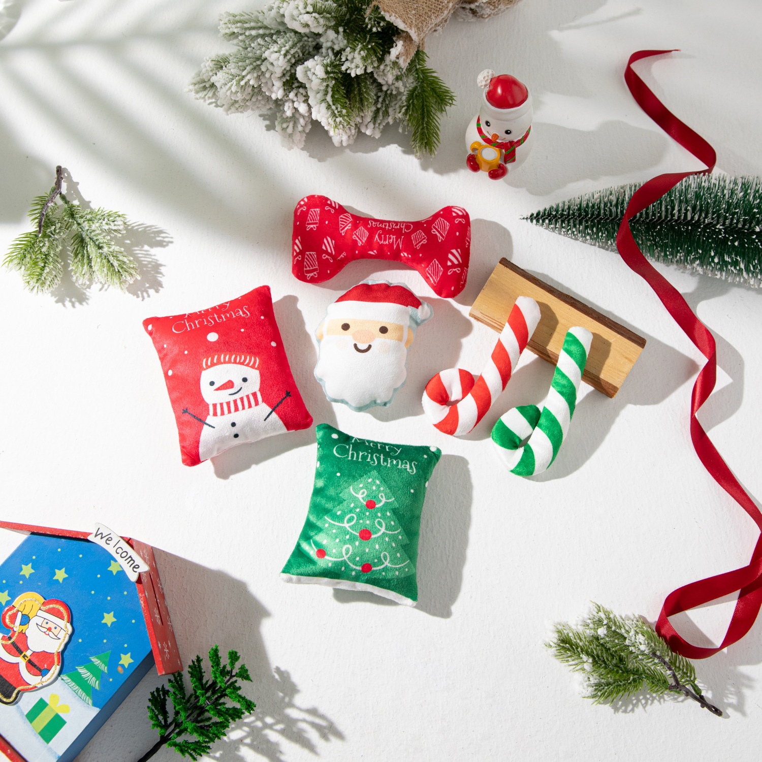 跨境爆款圣诞狗玩具含BB叫可发声耐抓咬不易吞食圣诞圣诞宠物玩具详情29