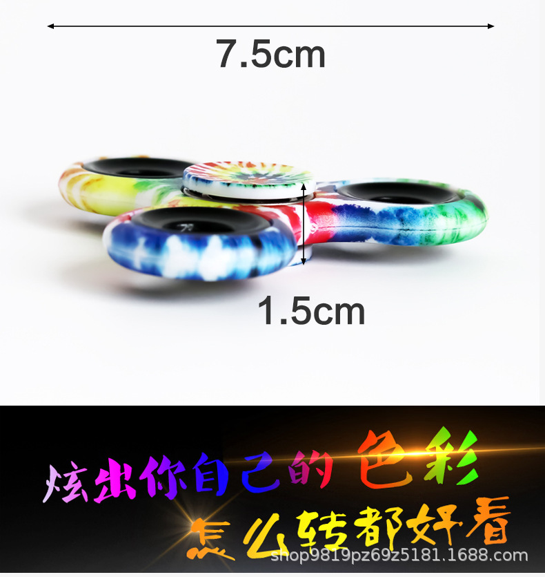 指尖陀螺加工塑料玩具创意手指旋转器小礼品批发定制减压神器金属详情3