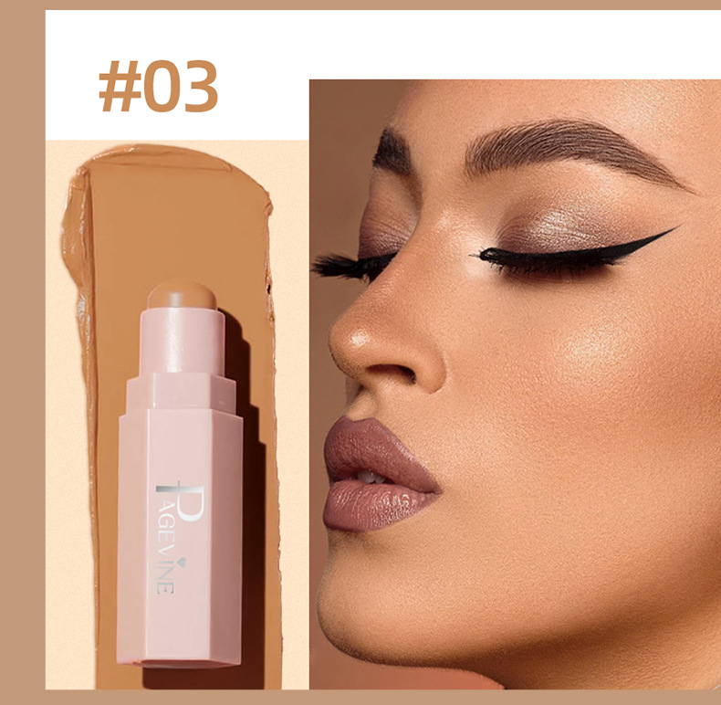 跨境爆款PAGE VINE 百变柔雾塑颜棒修容棒哑光自然修容棒7.1g外贸详情9