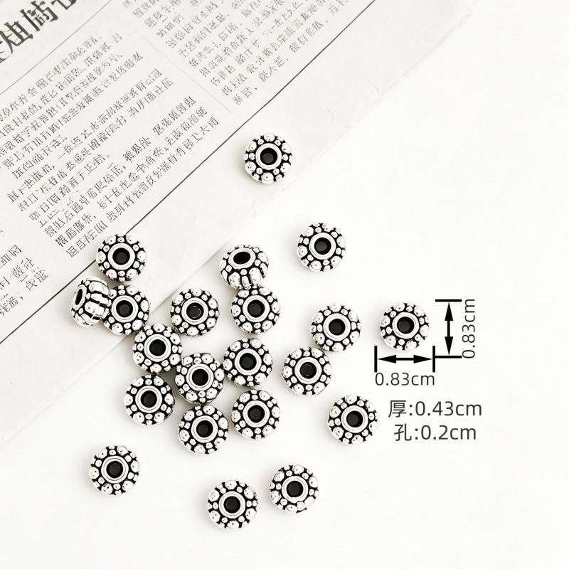多款多规格锌合金圆形隔片隔珠垫片编手链手绳手串项链DIY饰品详情24