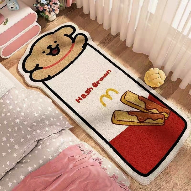 Irregular-shaped French fries, puppy imitation cashmere thickened bedside blanket, anti-slip and breathable cotton and linen base carpet floor mat, household dirt-resistant, cross-border export factory processing polyurethane floor mat, waterproof and anti-slip soft mat, industrial floor mat, tent floor mat, outdoor floor pic 20