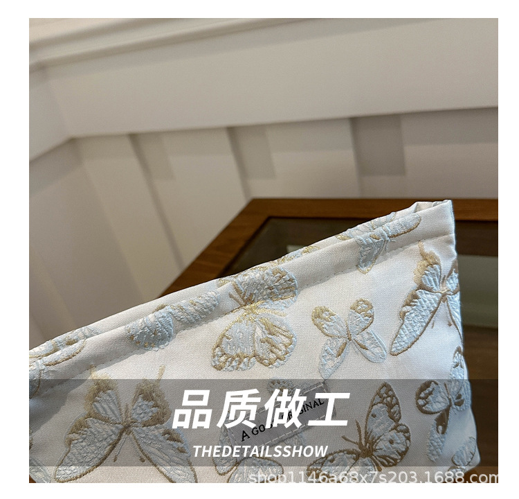 跨境蝴蝶化妆包小清新便携护肤品收纳袋旅行洗漱包帆布方包手拿包详情5