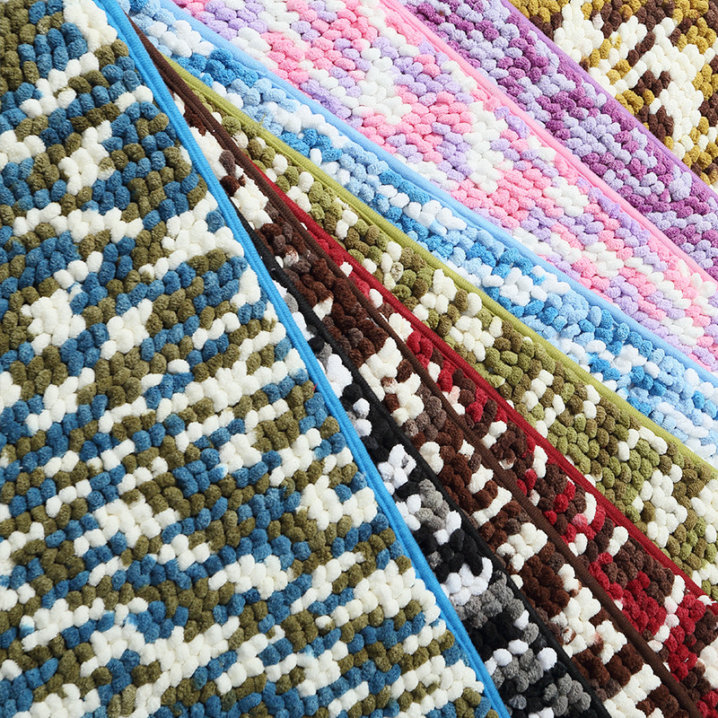 Factory direct sales and wholesale for foreign trade floor MATS, bathroom door MATS, toilet entrance and household door MATS, water-absorbing and anti-slip fabric, comfortable pic 1