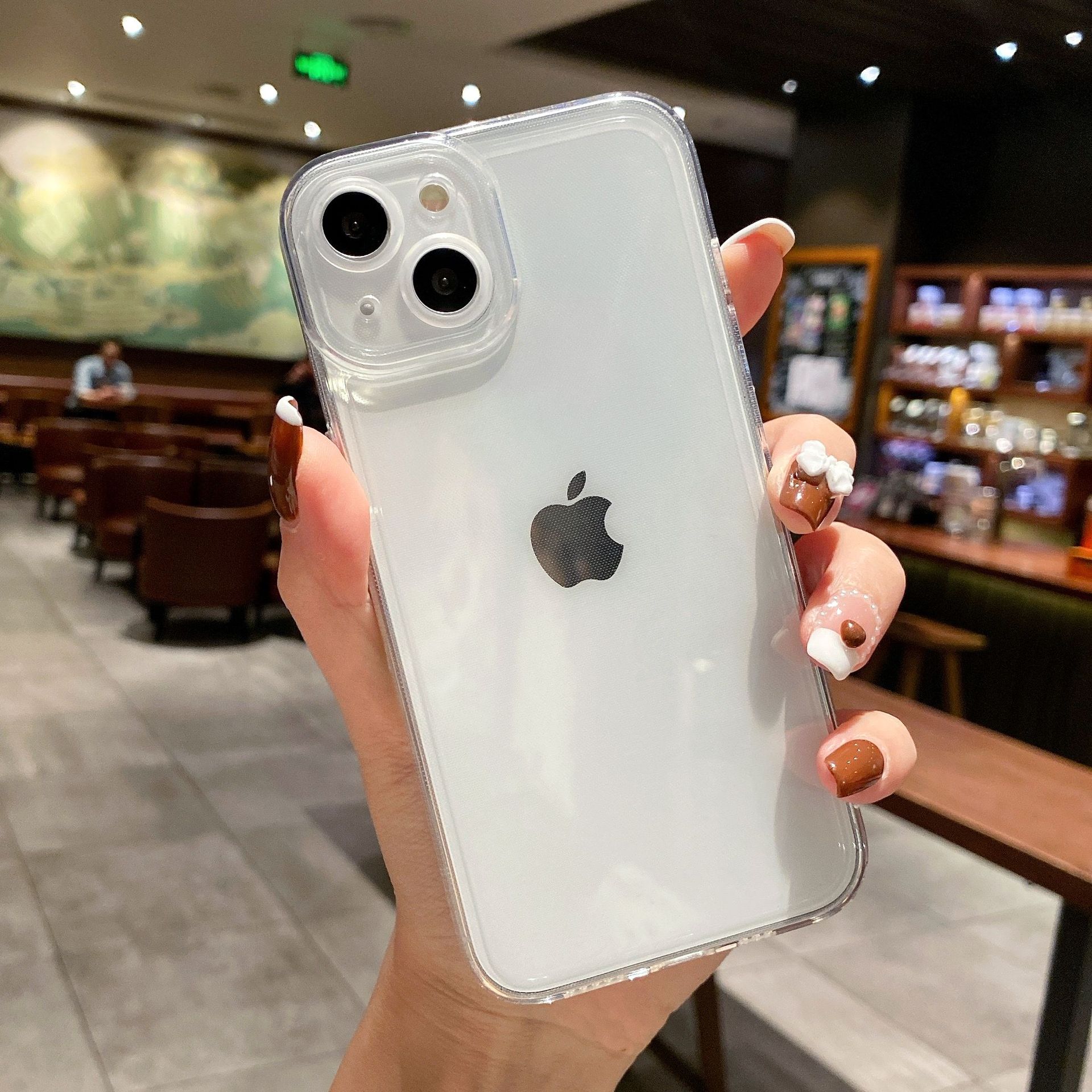 透明直边适用苹果15/16ProMax手机壳TPU软iphone11简约全包保护套详情12