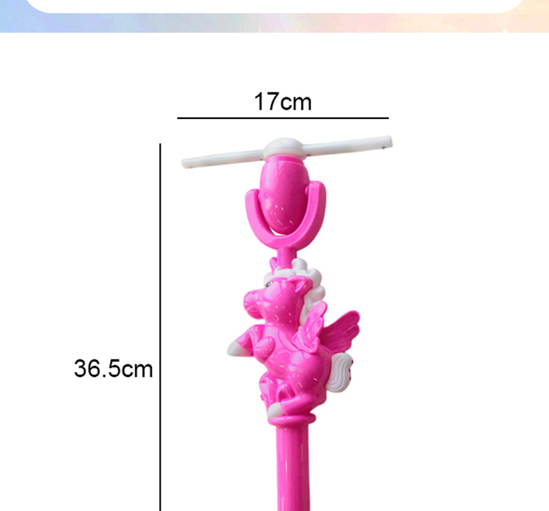跨境爆款儿童仙女棒闪光魔法棒卡通音乐旋转风扇发光公主棒批发详情6