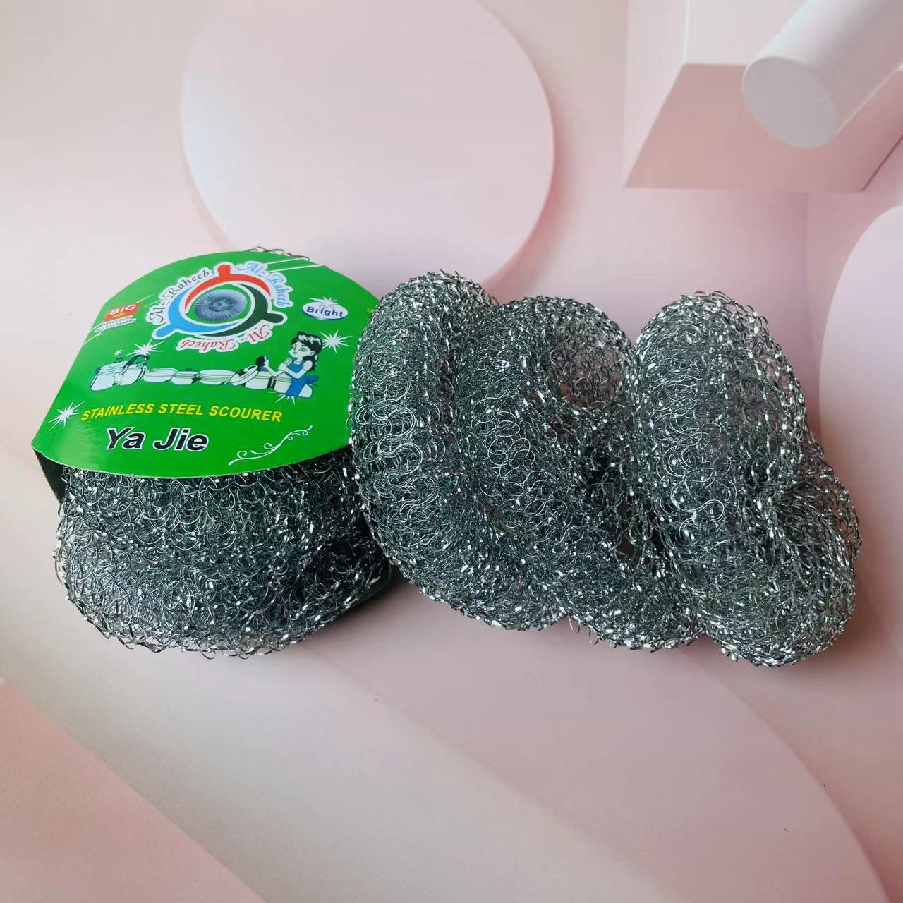 3 steel wool balls per pack, 480 yuan per box. 3 steel wool balls per pack, cleaning balls, steel wool brushes to remove oil stains and dirt, kitchen household cleaning balls, 2 yuan supply pic 2