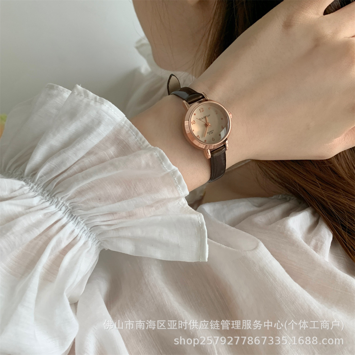 网红小众法式小表盘细带手表女学生文艺小清新女表石英表直播爆款详情23