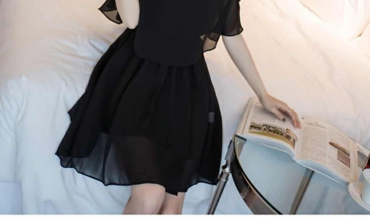 Verano 2024 gasa recostada vestido delgado vestido de mujer talla grande hermana gorda chic chic reducción de edad versátil falda pic 12