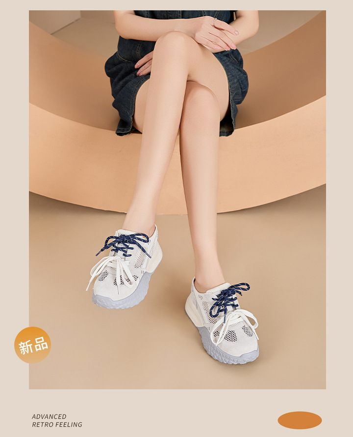 The 2025 new summer thick-soled dad shoes with breathable mesh and height-increasing design can be worn on one foot. The Forrest Gump shoes are versatile for women pic 17