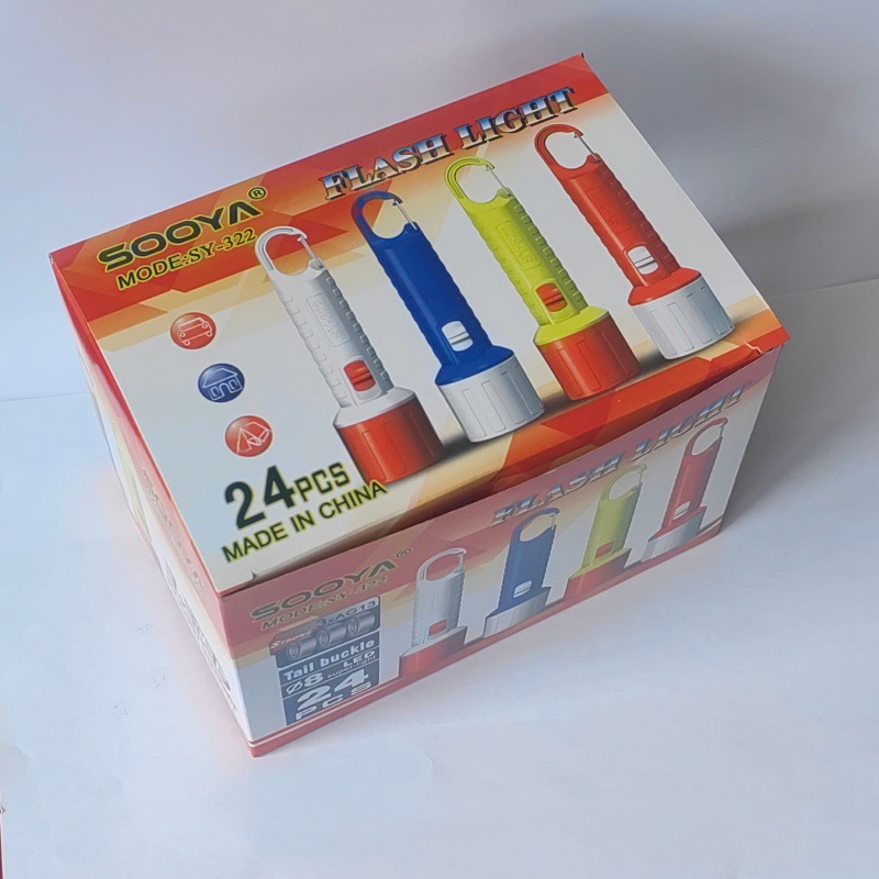 The new portable flashlight with a buckle design is an emergency lighting high-intensity flashlight that can be replaced with an electronic 322 pic 2
