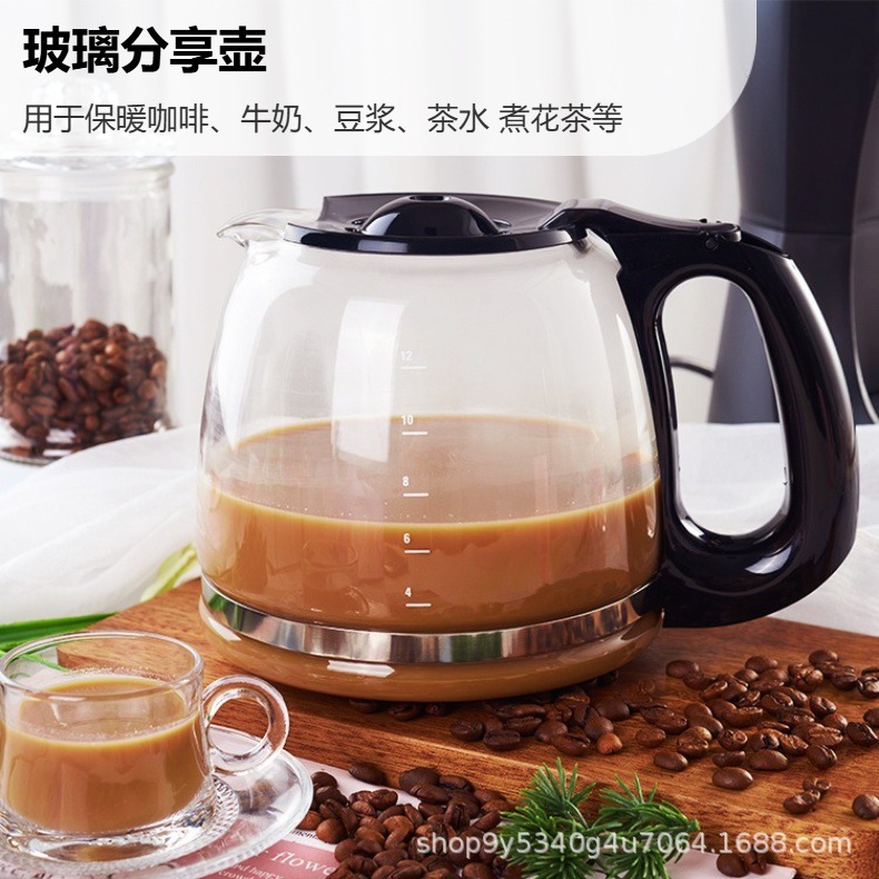 批发滴漏式咖啡机配件替换壶适用于BD咖啡机12杯高硼硅玻璃咖啡壶详情2