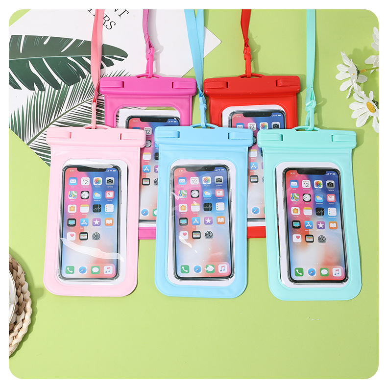 亚马逊热卖pvc通用手机防水袋户外漂流潜水游泳可触屏拍照8级防水详情10
