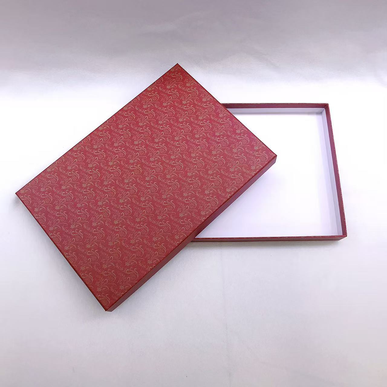 Silk scarf box, scarf packaging box manufacturer direct sales, top and bottom cover paper box, simple empty gift box wholesale pic 8