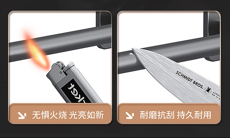 Factory wholesale space aluminum towel racks, multi-functional bathroom slippers hanging racks, non-drilling wall-mounted bath towel rods pic 4