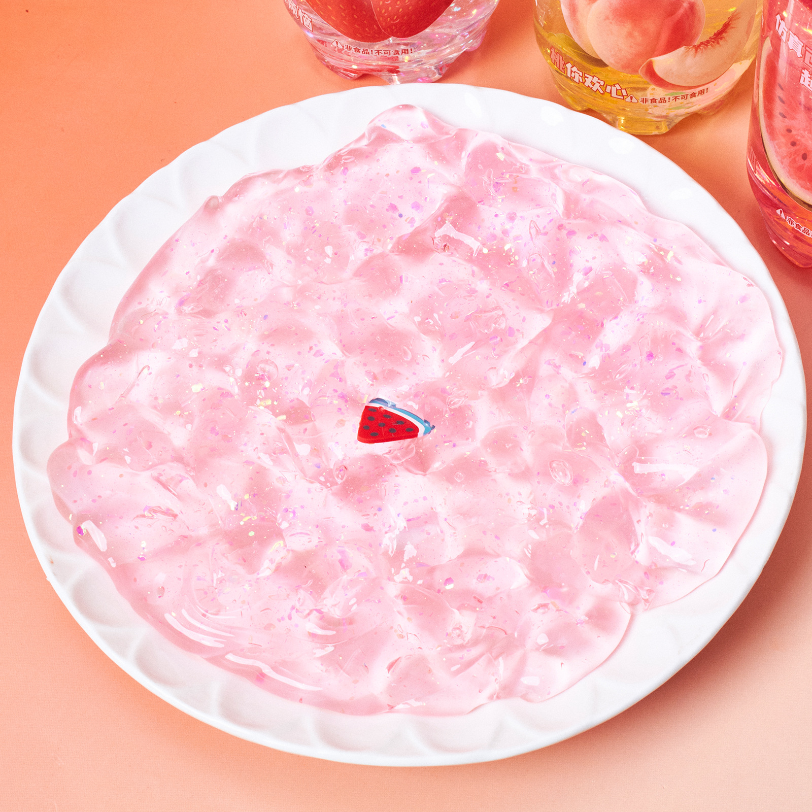 网红爆款新品儿童玩具史莱姆易拉罐起泡胶水果汁系列高颜值解压详情5